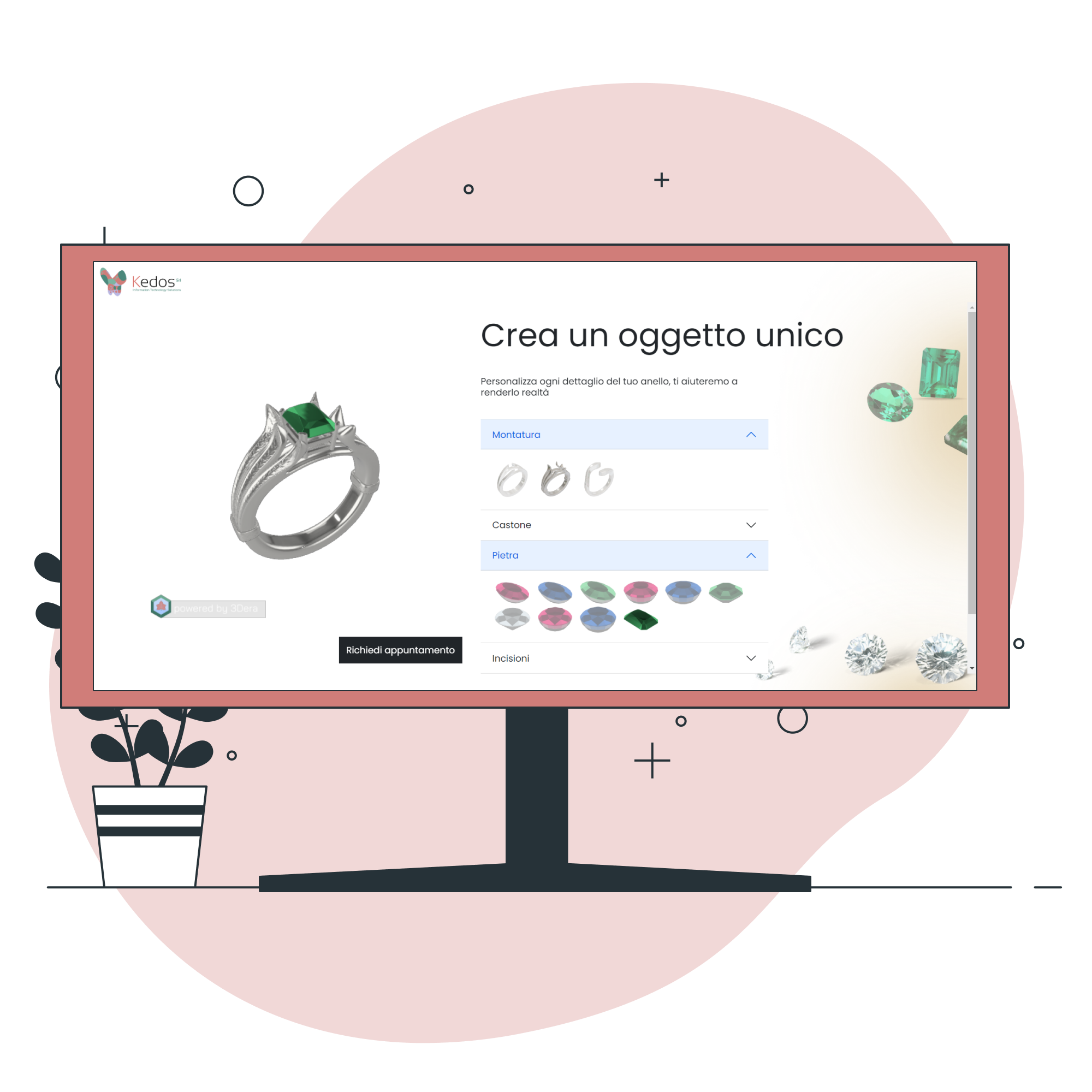 Demo 3Dera per la creazione di un e-commerce in 3D